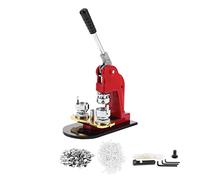 Badge Maker Machine, 32mm / 1.4in Practical DIY Round Badge Punch Press Maker Pin Maker Kit with 500 Circle Button Parts and Circle Cutter, Solid Metal Badge Machine for Badge Making