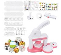 Badge Maker Machine 35mm and 55mm,Badge Punch Press Kit with Circle Cutter