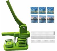 Badge Maker Machine - 50mm Square Photo Magnets & Buttons Press Kit, Ergonomic Punch with Arc Handle for Easy DIY Projects, Perfect for Crafts & Gifts