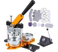 Badge Maker Machine DIY Pin Badge Maker Kit with 100 Accessories & Circle Cutter, Custom Metal Badge Press for Making Multiple Size Badges