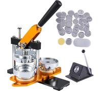 Badge Maker Machine DIY Pin Badge Maker Kit with 100 Accessories & Circle Cutter, Custom Metal Badge Press for Making Multiple Size Badges