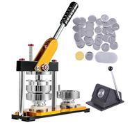 Badge Maker Machine with 100 Accessories & Circle Cutter, DIY Pin Button Press Kit for Sporting Events and Political Campaigns, Multiple Sizes