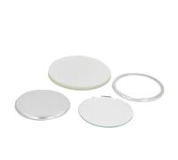 Badge Making Kit, 100 Sets 58 Mm Mirror, Portable Badge Button Supply Basic Parts Materials
