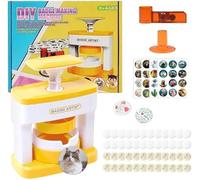 Badge Making Kit, 55mm Badge Making Machine with 48 Pcs Button Parts, Kids Button Maker Machine, Press The DIY Button Press Machine for Party and Gifts