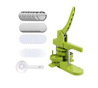 Badge Making Kit, Badge Button Maker Machine DIY Pin Button Maker 25-58MM Interchangeable Die, Badge Punching Die Round Button Dies(25mm Set)