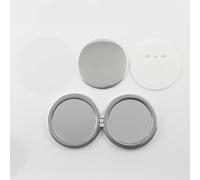 Badge Making Kit, Blank Button Badge Parts Maker Double Sided Folding Vanity Mirror Material Bag DIY