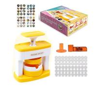 Badge Making Kit for Kids 55mm Badge Maker Machine - DIY Button Badge Maker with 48 Pcs Parts, Cute Stickers & Circle Cutter, Creative Badge Making Machine for Children Fun Crafting