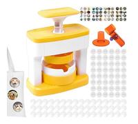 Badge Making Kit - Manual Pin Making Tool, Multifunctional Pin Press, Strong Badge Maker with Ergonomic Handle and Cutting | Suitable for Crafts, the Key