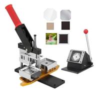 Badge Making Machine for 50mm Buttons, Includes Paper Cutter, 1000 Pieces, Ideal for DIY Craft Projects and Events, Magnet Making, and Custom Badges