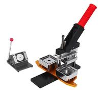 Badge Making Machine for Custom Magnets - Photo Magnet Creator with 100 Sets of Consumables for Personalized Fridge Magnets and DIY Projects