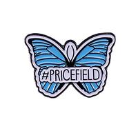 Badge Metal Pin Life is Strange Blue Butterfly Brooch Metal Pin Enamel Brooch Lapel Pins For Backpacks Badges Jewelry Decorations, Metal, blue topaz