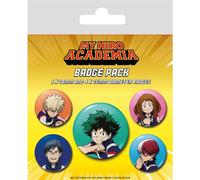 Pyramid My Hero Academia - Badges - Pack of 5 Badges Multi-Coloured, Metal