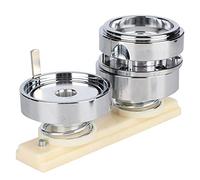 Badge Pin Making Mould, DIY Button Maker Punch Press Tool, 58mm Aluminum Alloy Hand - Made Badge Kit with Pins for Custom Promotional Souvenirs Keychains