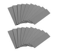 Badge Plates Stainless Steel Rectangle Blank 20pcs for Stamping
