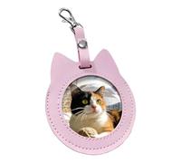 Badge Protector, Cat Shape Leather Display Stand, Badge Protector, Animal Themed Holder | Students Eve