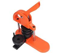 Badge Punch Press with 100PCS Pin Parts Circle Cutter Pin Manual, Button Maker Machine, Detachable Pin Badge Button Maker Press Machine Button Making Supplies (32mm)