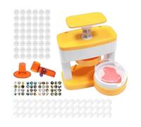 Badge Punch Set - ABS 24 x 20.6 x 7.2 cm | Button Badge Machine Professional Pin Press | DIY Badge Making Tool with Blank Cutter for Crafts, School Projects,