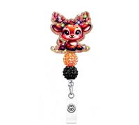 Badge Reels Holder Retractable Card with Alligators Clip for Nurse, Funny Nursing Doctor Teacher Holders with Clip