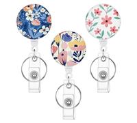 Badge Reels - Portable Vertical Clip | Card Key Holder Ring - for Women Boys Girls Youth Teens Son Daughter Family Teachers Traveling School OutdoorIndoor