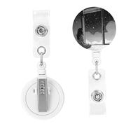 Badge Reels Retractable Badge Holders with Belt Clip Looking Out The Window Badge Reel Id Name Card for Women Men Cute Id Badge Clip for Doctor Worker Office