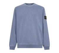 Badge Ribbed Sweatshirt- male- Stone Island- Sweatshirts- Blue- L- Sweatshirts & Hoodies L