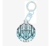 Badge Round Acrylic Pet Tag â€“ Durable and Stylish Pet Identification Tag with Colorful Chain for Dogs and Cats