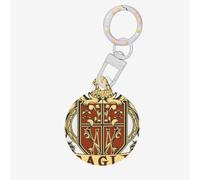 Badge Round Acrylic Pet Tag â€“ Durable and Stylish Pet Identification Tag with Colorful Chain for Dogs and Cats