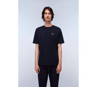 Badge Short Sleeve T-Shirt with Chest Logo Navy Blue