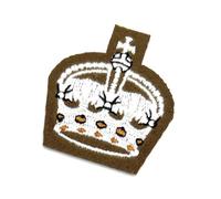 Badge Staff Crown Kings CIIIR Crown Future Army Dress FAD Military On Khaki 37mm