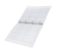 Badge Storage Book, Transparent Collection Book Transparent Coin Folder for Photo Badges (Shell + 9 Holes Inner Page 6 Sheets)