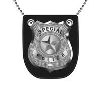 Badge Western Police Vest Deputy Metal Branded Sheriff Badge Cowboy Party Decoration for Kids, Girls and Adults