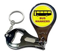 BadgeBeast.co.uk Bus W*nkers - Key Ring Bottle Opener and Nail Clipper