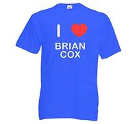 BadgeBeast.co.uk I Love Brian Cox - Extra Large Blue T Shirt