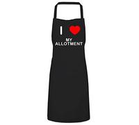 BadgeBeast.co.uk I Love My Allotment - Black Cooks Bib Apron