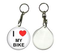 BadgeBeast.co.uk I Love My Bike - 55mm Button Badge Key Ring