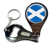 BadgeBeast.co.uk Scotland Flag - Key Ring Bottle Opener and Nail Clipper