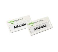 Badgemaster Hello My Name is Reusable Insta Badge Pin Magnet Insert Staff (50)