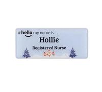 Badgemaster Hello My Name is Santa and Elves Name Badge Premium Domed GP Practitioner Doctor Healthcare Nurse Medical Staff Clinical Student Assistant