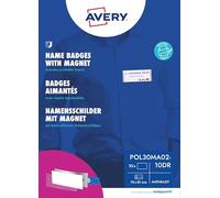 Badgepoint polar30 Name Badges (70 x 30 mm, 10 Signs with Magnet, Twist-Proof, with Print Sheet for Name Cards and Templates for Printing, Magnetic Name Tags for Clothes), Anthracite