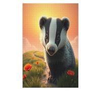 Badger 1000 Piece Complete Jigsaw Puzzle Set Paisaje Edificio Teens Beginners Educational Challenge Puzzle Fans Group Play Anniversary Creativity & Gift Giving 1000 PCS