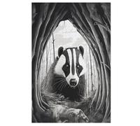 Badger 1000 Piece Jigsaw Puzzle- Brain Teaser Game for Adults & Children - Educational Activities Wooden Jigsaws 78×53cm