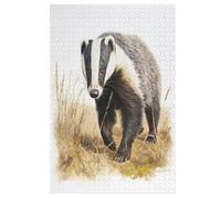 Badger 1000 Piece Wooden Jigsaw Puzzles for Adults Adult Puzzle Learning Educational Toys Family Games Birthday Gifts for Toddler Children Kids Boys Girls Jigsaws （78×53cm）
