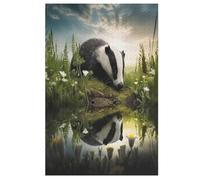 Badger 1000 Pieces Jigsaw Puzzles For Adults Suitable For Children 12 And Up Wooden Puzzle 78×53cm