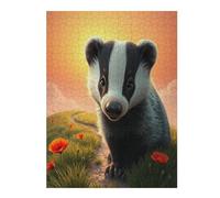 Badger 500 Piece Complete Jigsaw Puzzle Set Paisaje Edificio Teens Beginners Educational Challenge Puzzle Fans Group Play Anniversary Creativity & Gift Giving 500 PCS