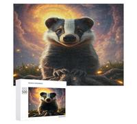 Badger 500 Piece Jigsaw Puzzles All Ages Paisaje Edificio Jigsaws Evening Wind-Down Activity Challenging Home Decor Stress Relief 500 PCS
