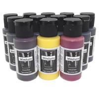 Badger Air-Brush Minitaire 12-Color Ghost Tint transparent Acrylic Paint Set by Badger Air-Brush
