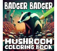 Badger Badger Mushroom Coloring Book: Love Badgers? Love Mushrooms? Then This is the Perfect Gift For You, Loads of Pics of Badgers and Mushrooms For You To Color, Ideal Weird Gift for Everyone