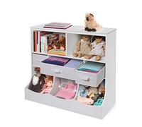 Badger Basket Combo Bin Storage Unit with Three Baskets, White