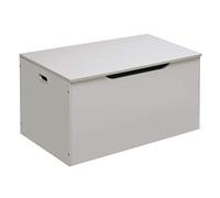 Badger Basket Flat Top Toy Box and Storage Bench for Kids, Playroom Storage, White