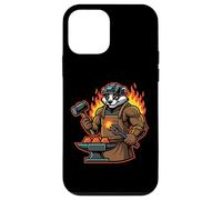 Badger Blacksmith Forge Mascot Strong Craft Graphic Case for iPhone 12 mini